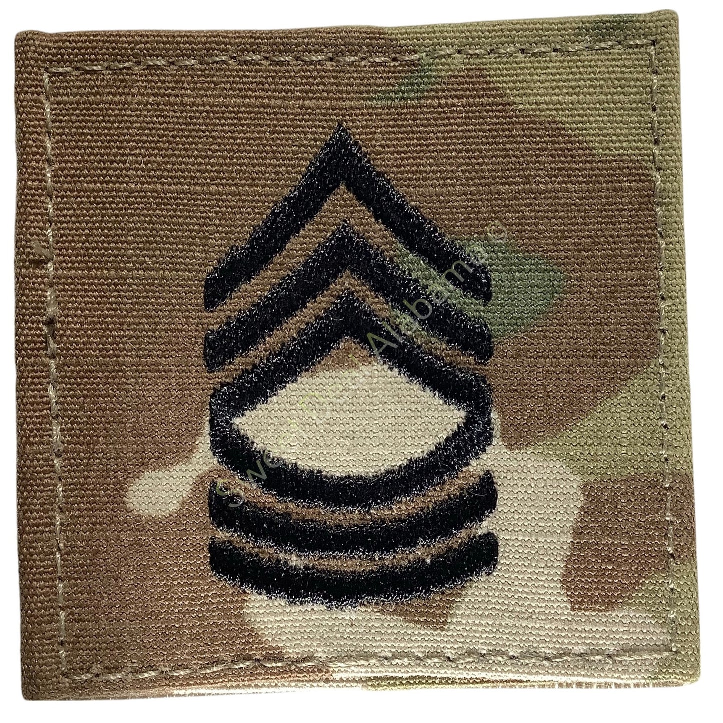 U.S. Army Master Sergeant OCP Rank Uniform Insignia, Multi-Camo, 2x2 Hook-n-Loop
