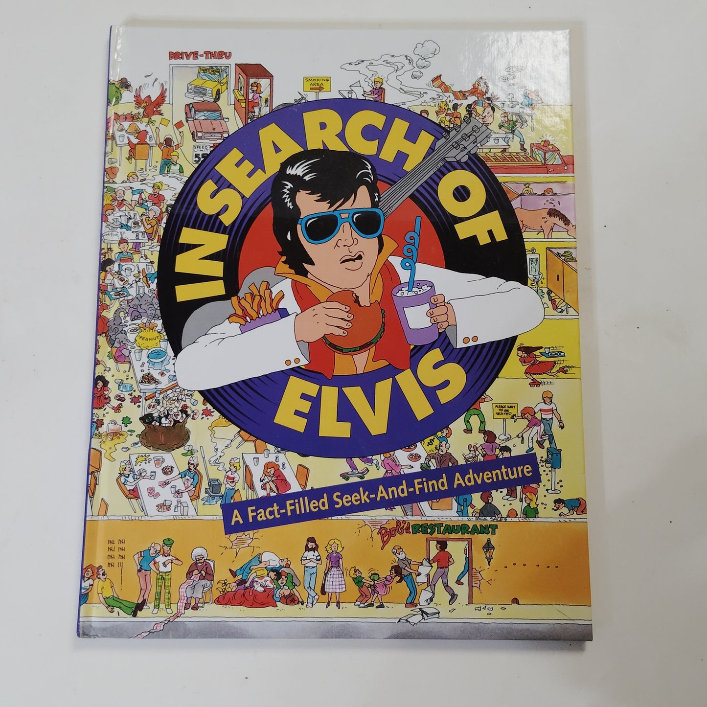 In Search of Elvis 1992 Hardcover Seek‑And‑Find Adventure 12.75" x 10" x 1"