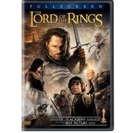 Lord of the Rings Return of the King DVD 2003 Fullscreen Epic Fantasy Adventure