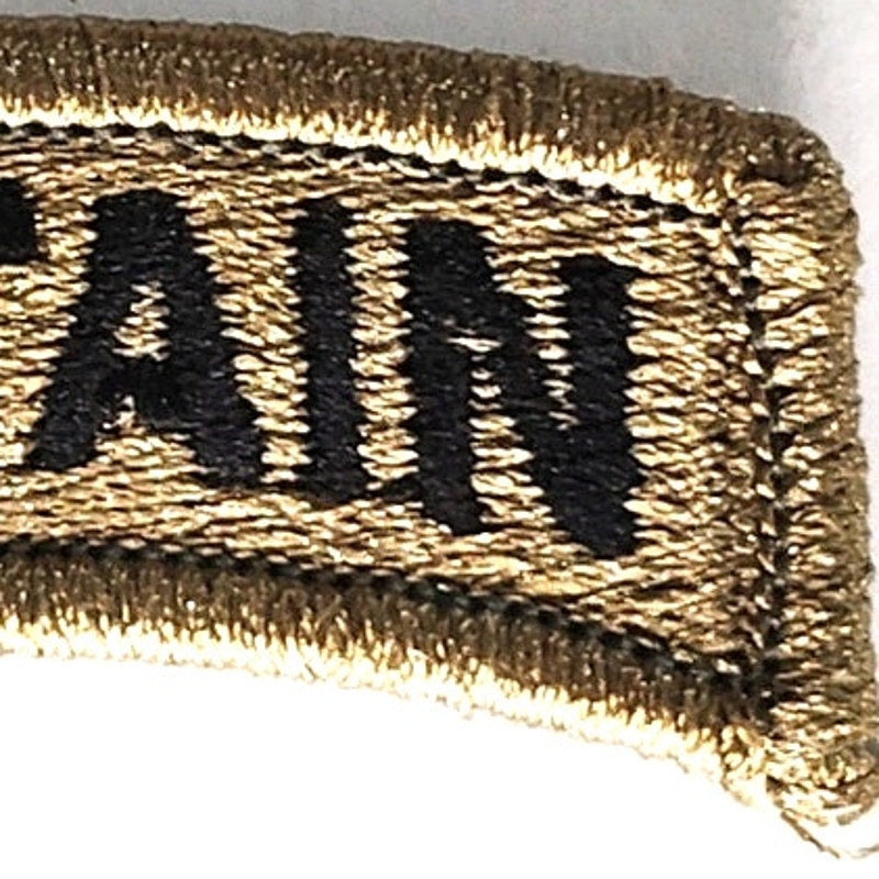 US Army Mountain Tab Novelty Patch OCP 2‑1/2" × 1" Hook Back, Embroidered