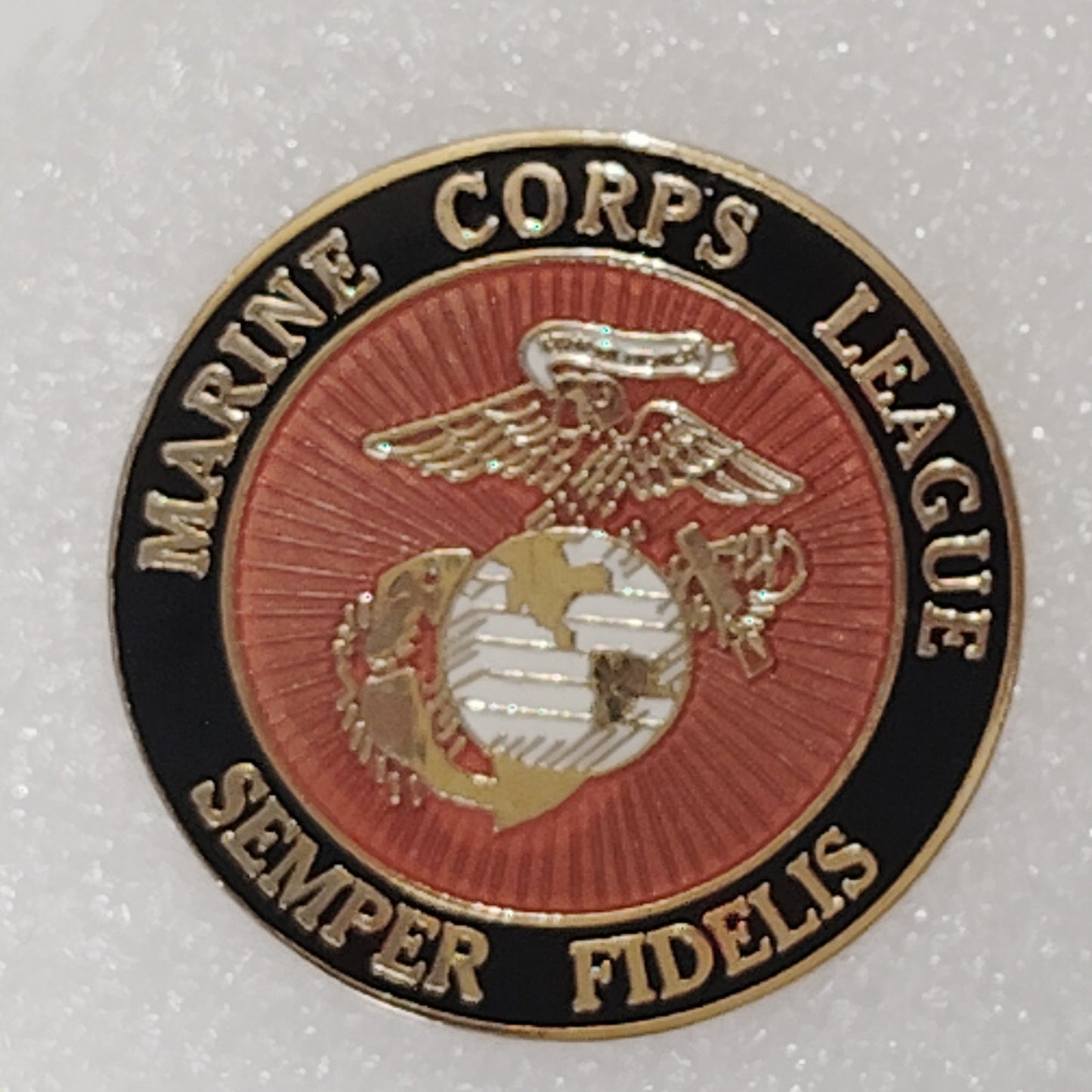 Marine Corps League "Semper Fidelis" Eagle Globe Anchor Novelty Hat/Lapel Pin
