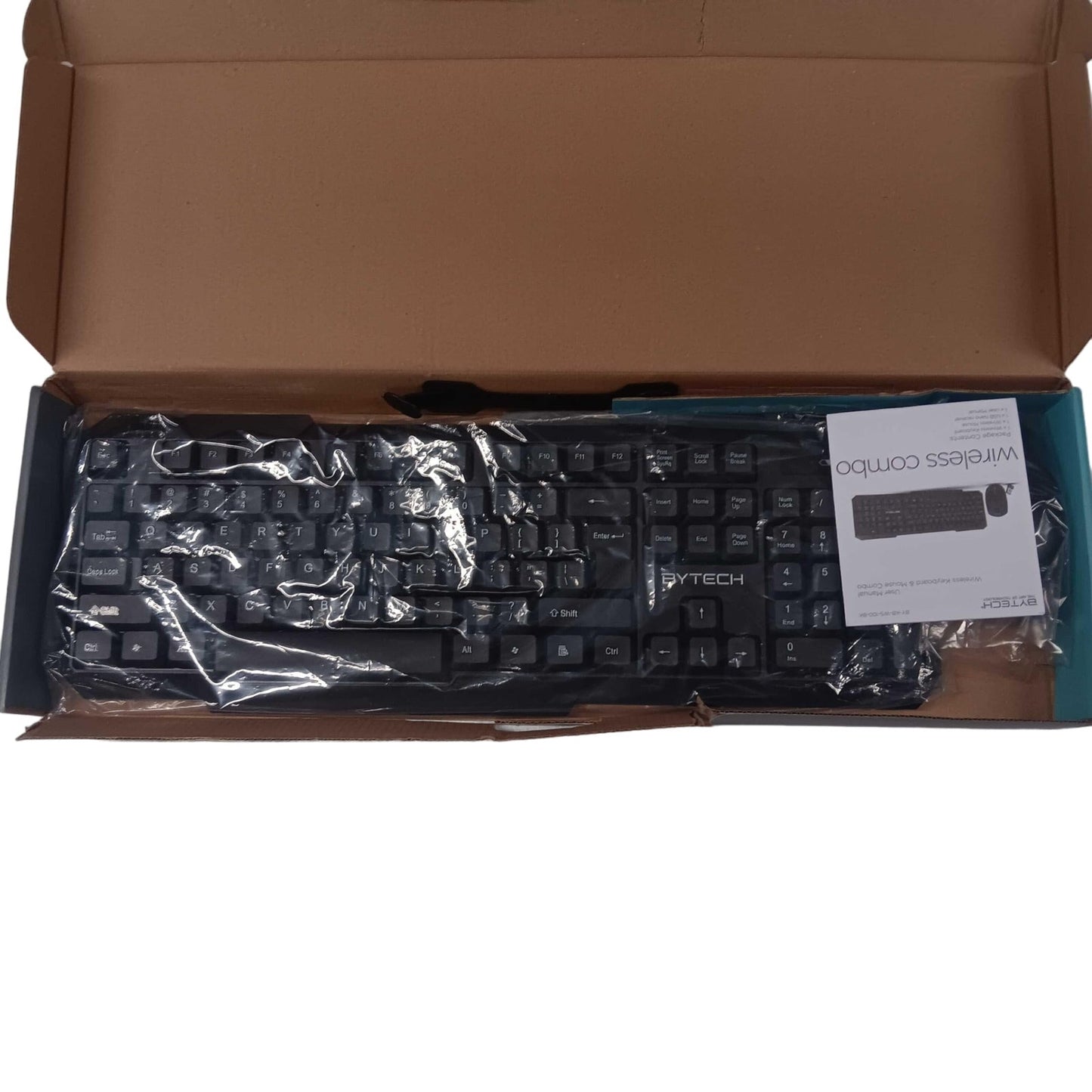BYTECH BYKBWS100BK BYTECH Wireless Keyboard & Mouse Combo Bundle