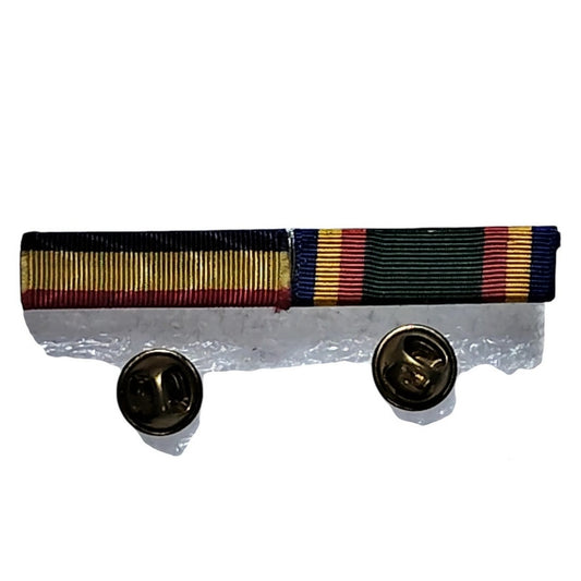 Vintage Dual Ribbon Pin Presidential Citation & Yangtze Service Clutchback
