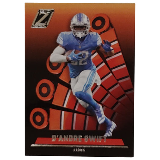 D'Andre Swift, Detroit Lions, NFL 2022 Panini-Zenith Card 44, EX/NM
