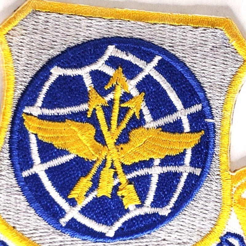 Vintage USAF Military Airlift Command Patch MAC Globe Wings 3" Sew‑On