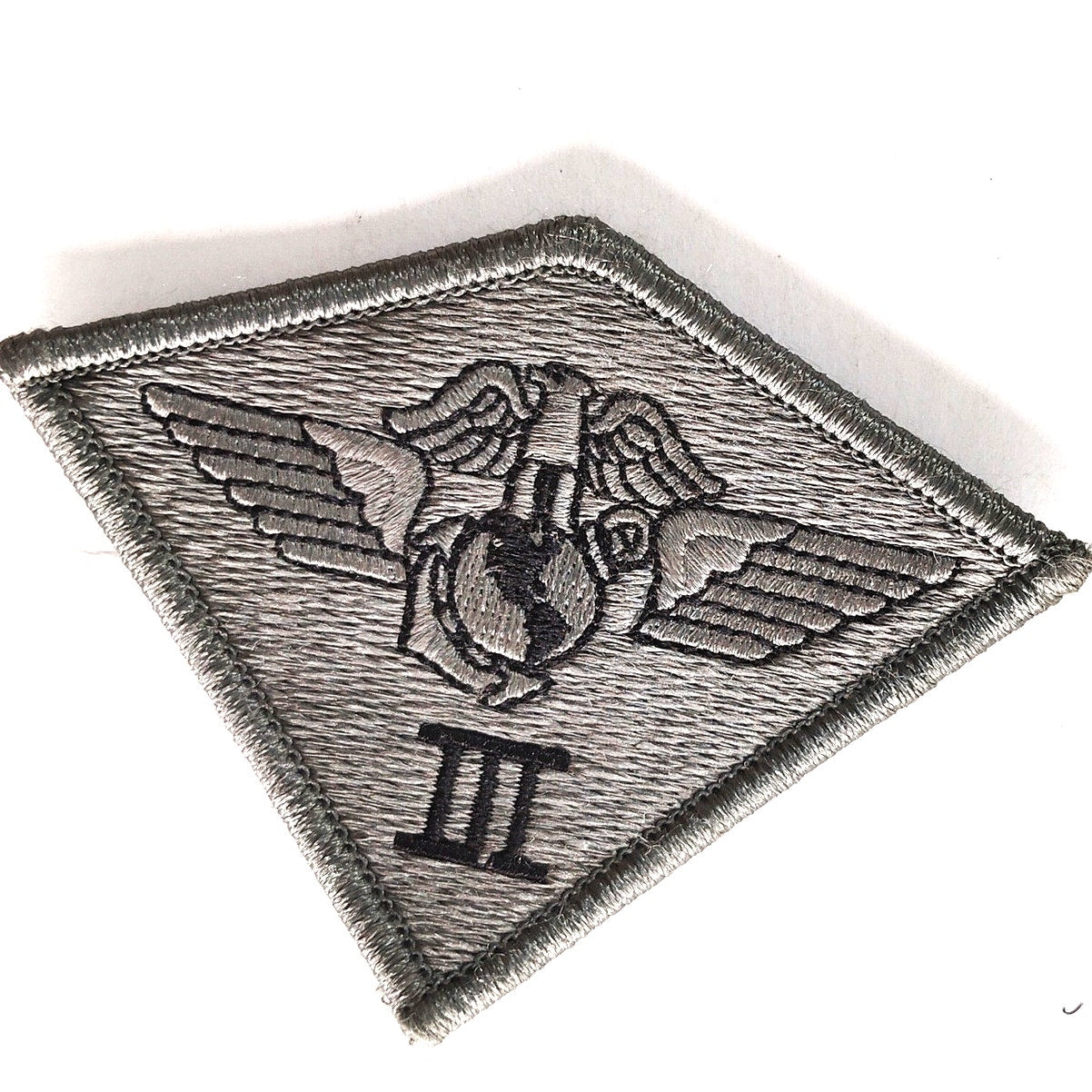 USMC 3rd Marine Aircraft Wing Novelty Patch Subdued 3‑3/4" × 2‑3/4" Hook Back