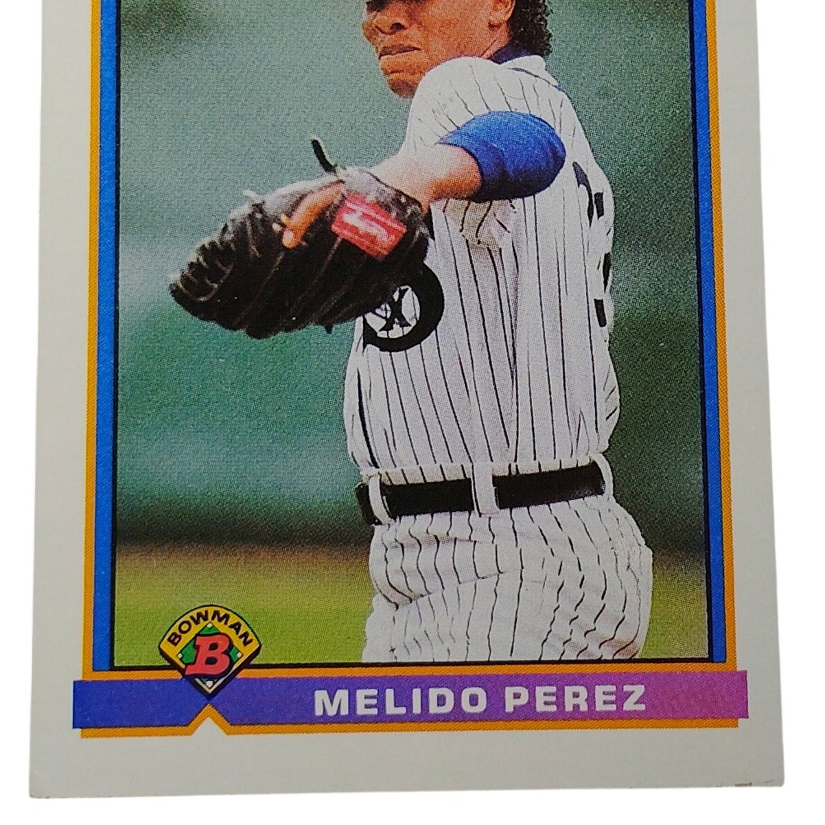 1991 Bowman Melido Perez #344 Chicago White Sox Pitcher Baseball Card NM