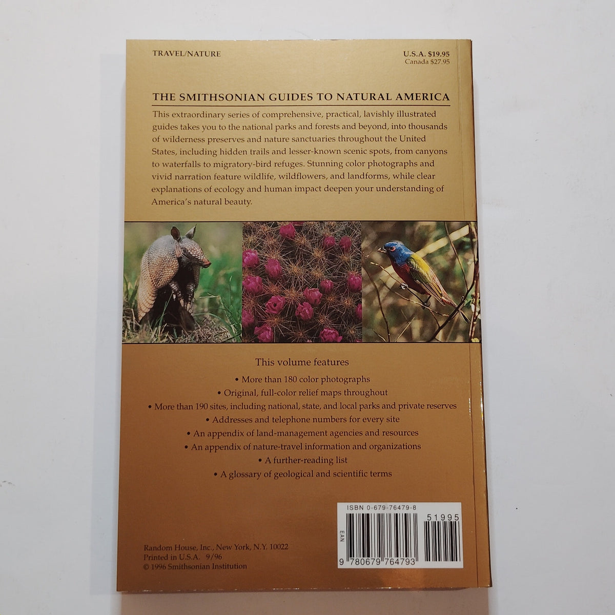 Smithsonian Guides Natural America South‑Central States TX OK AR LA MS - LN 1996