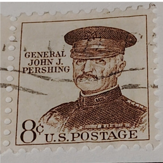 1961 8¢ Gen. John J. Pershing Stamp – Scott #1214, WWl Commander