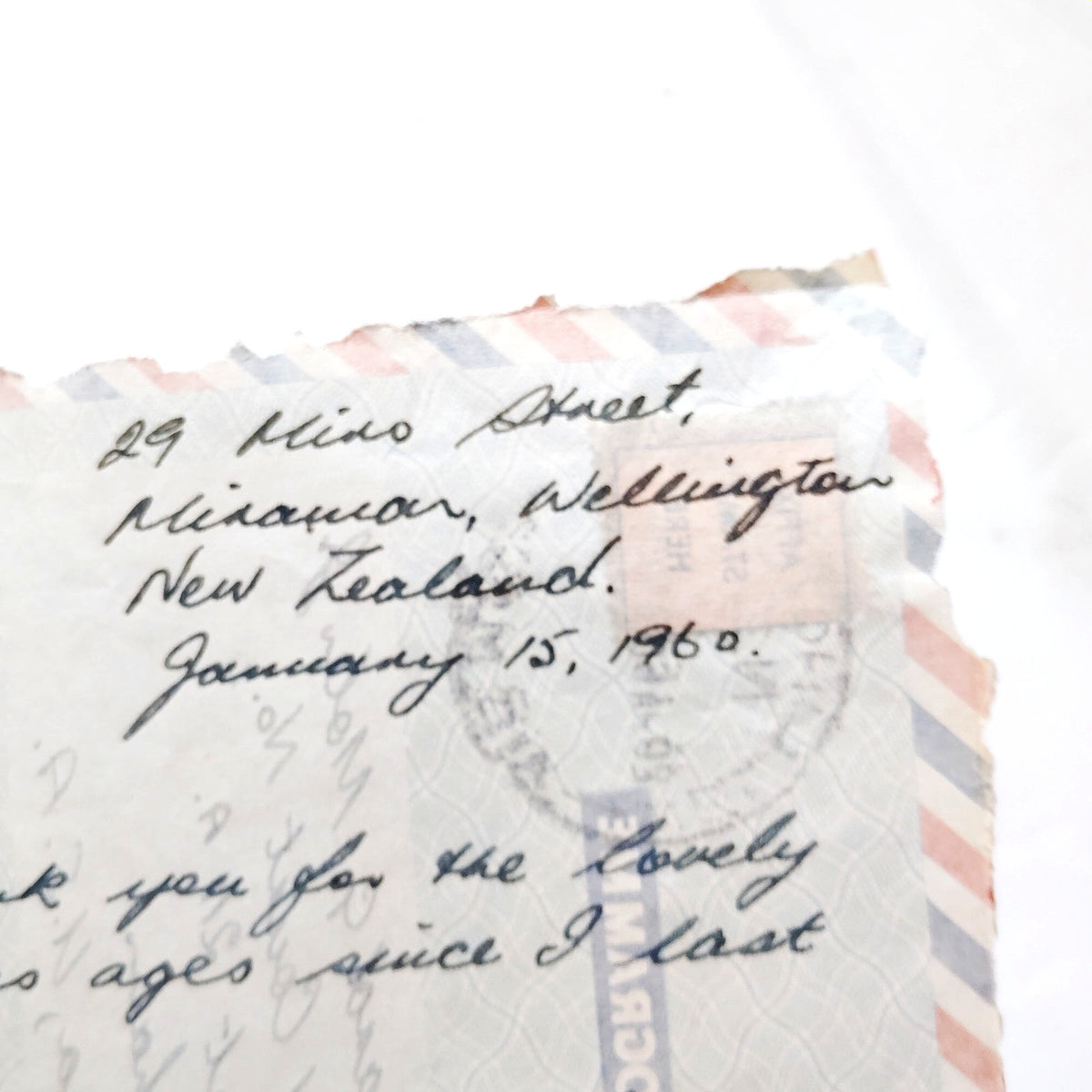 1960 New Zealand Crosby Aerogramme QEII 3d Stamp Wellington Air Mail Cover