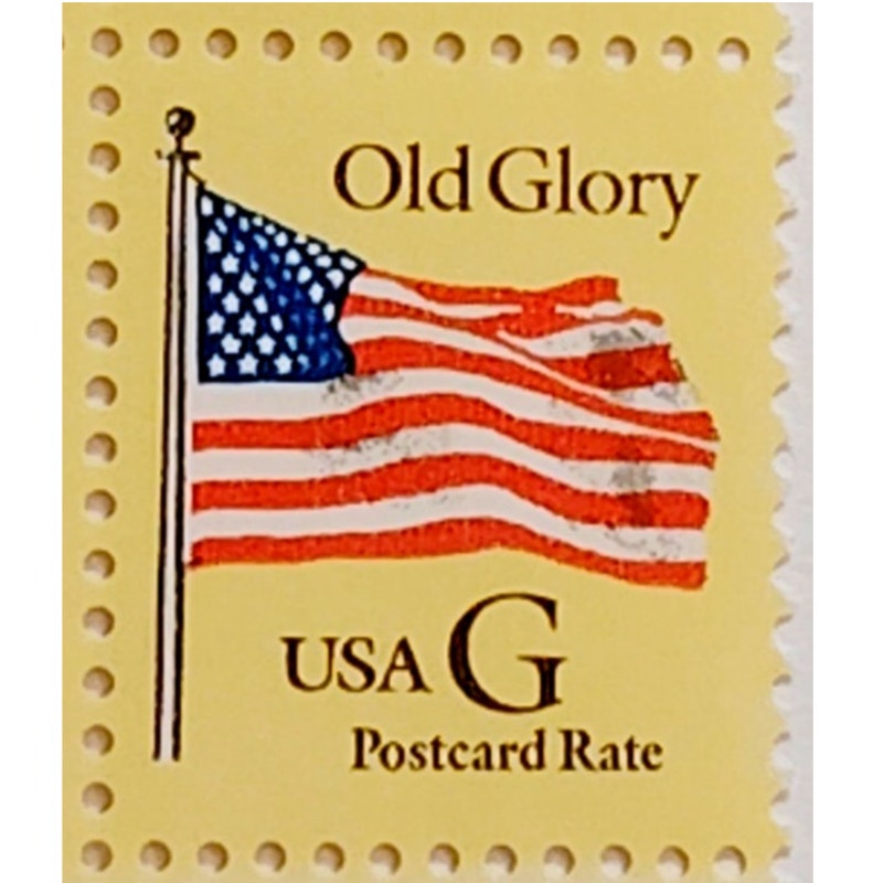 Block of 4 – 1994 USA “G” Rate Old Glory Postcard Stamps MNH Scott 2879