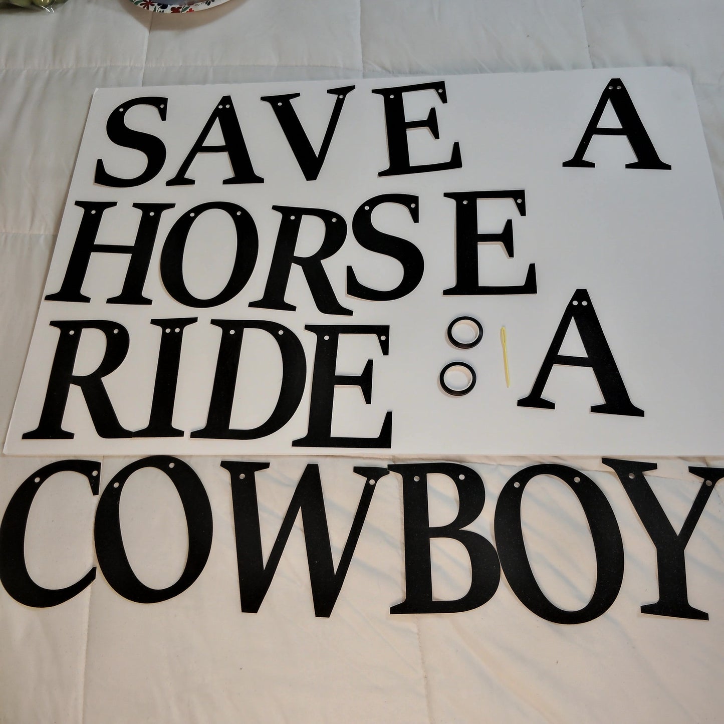 Banner - “Save a Horse Ride a Cowboy” Cowgirl Bachelorette & Rodeo Party Décor