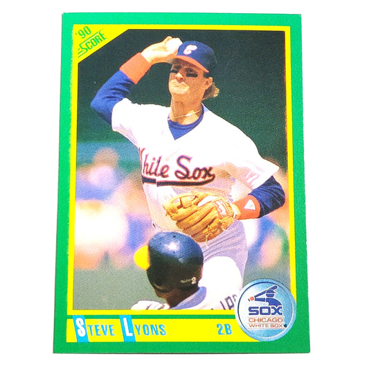 1990 Score Steve Lyons Card No. 88 Chicago White Sox OF VG/EX