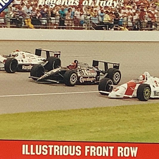 Front Row - Mears, Foyt, Andretti 1991 Race Action, 1992 Legends of Indy 43, NM+