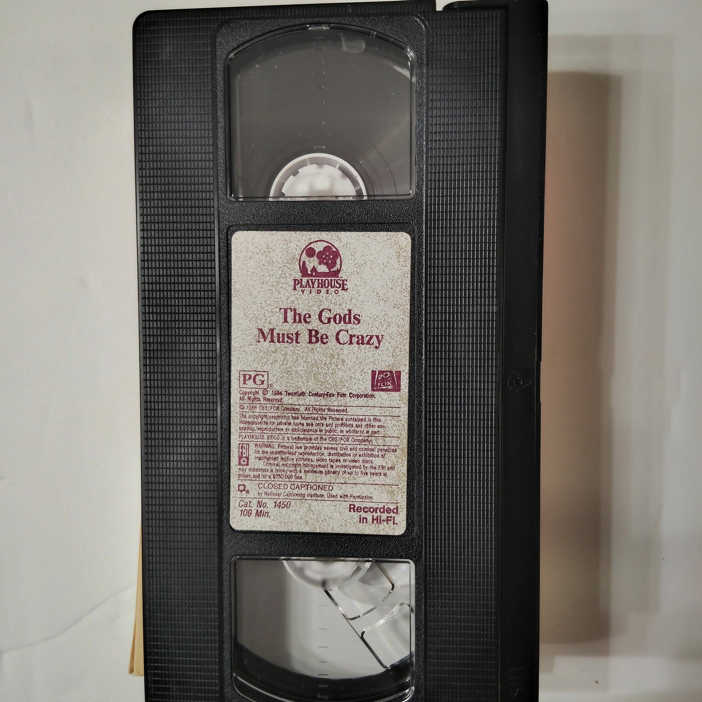 The Gods Must Be Crazy VHS 1986 Comedy Adventure N!xau Classic CBS/Fox Video