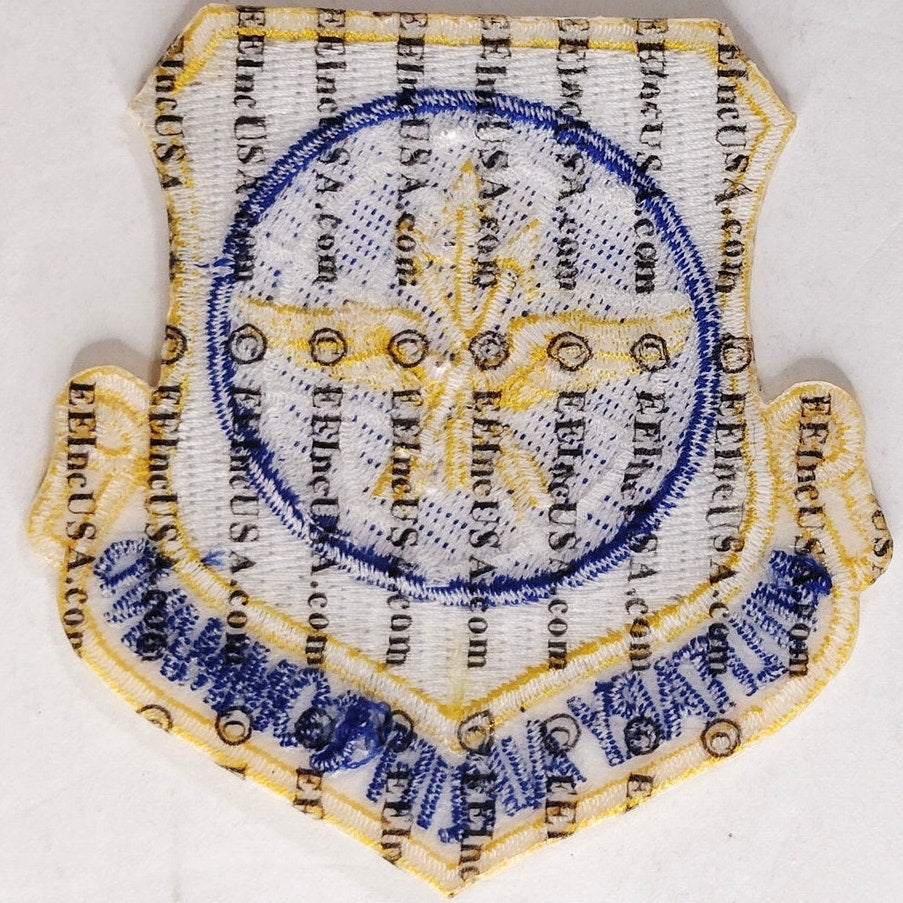 Vintage USAF Military Airlift Command Patch MAC Globe Wings 3" Sew‑On