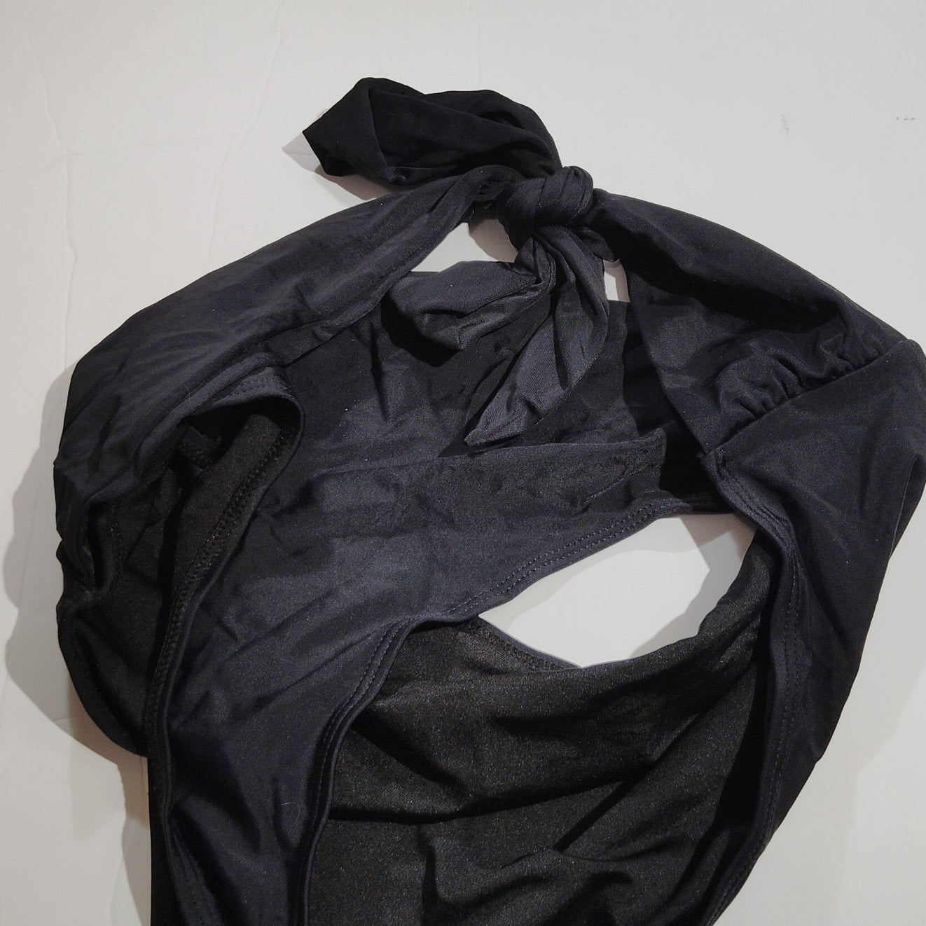 High‑Rise Swim Bottoms – Black – XL – NWOT – 82/18 Nylon/Spandex