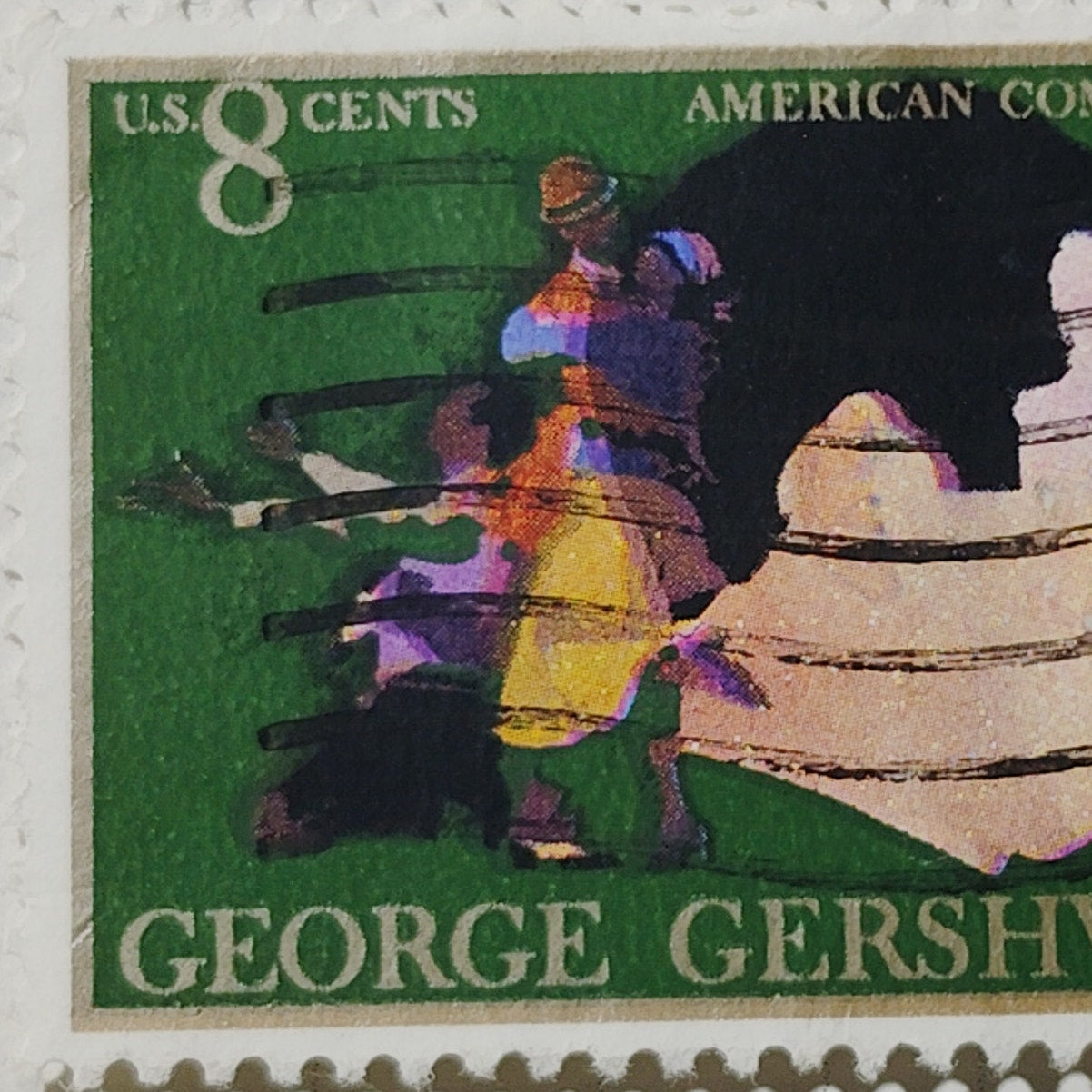1973 US Postage Stamp Scott #1484 8c George Gershwin American Composer Used