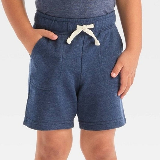 Toddler Boys’ Pull‑On Above‑Knee Shorts – Cat & Jack Navy Blue 2T