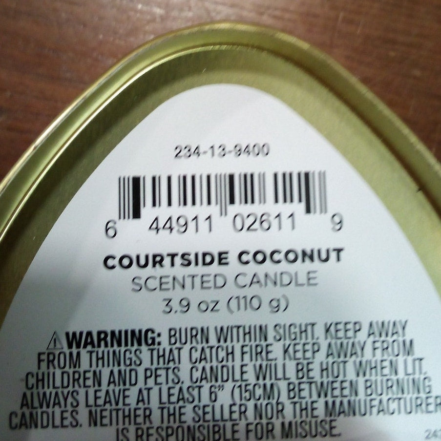 Social Club Courtside Coconut Scented Candle – 3.9 oz