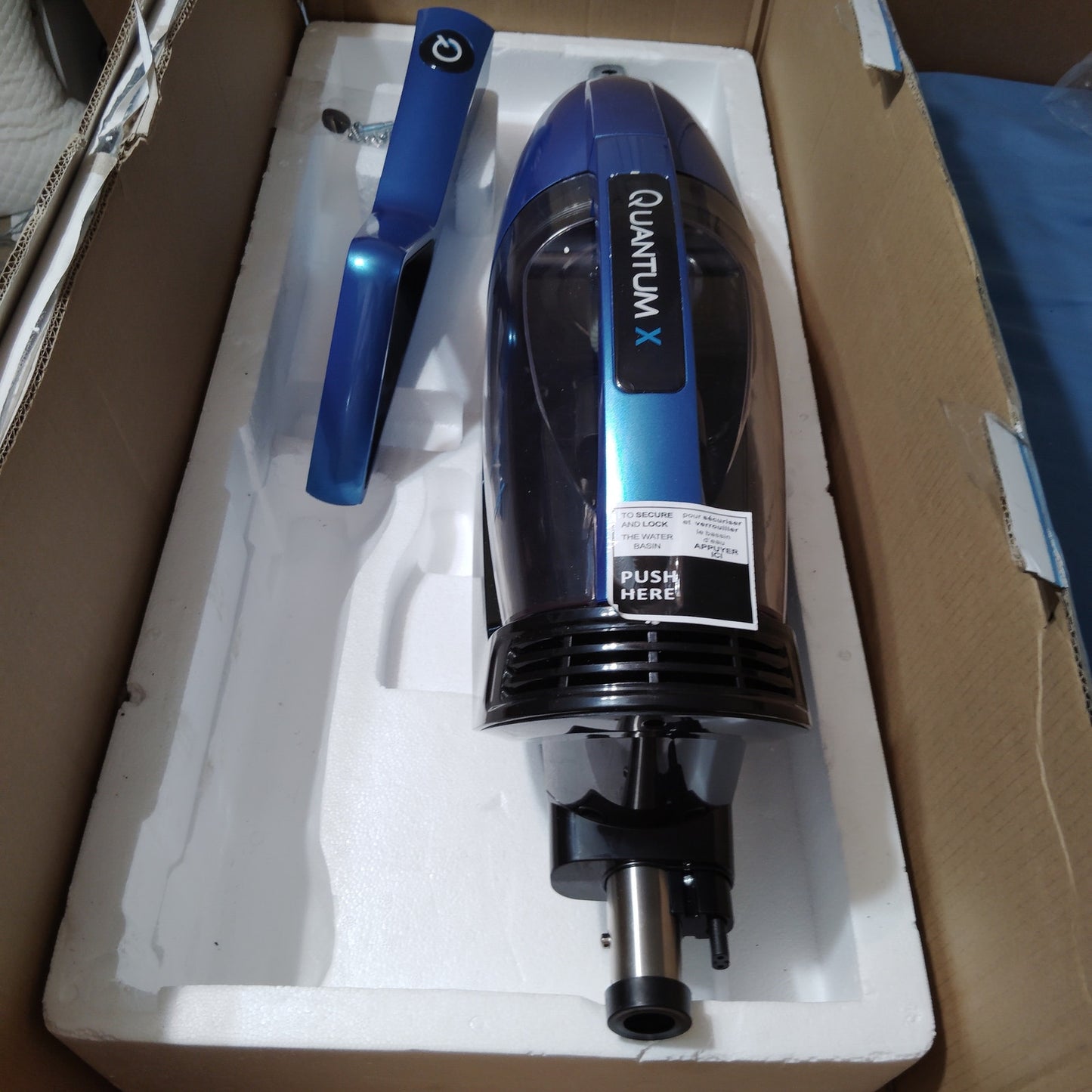 Quantum X QX‑8002 PH Wet/Dry Vacuum Body Motor, Basin, Handle w/HW, Micro Insert