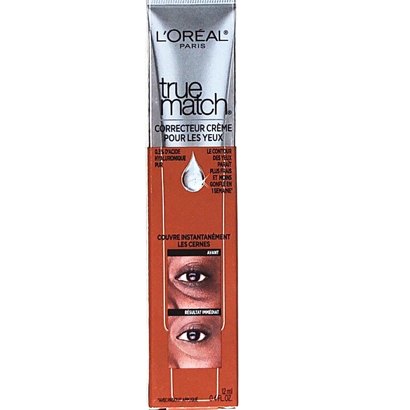 L'Oréal Paris True Match Eye Cream in a Concealer Dark N7-8 0.5% Hyaluronic Acid