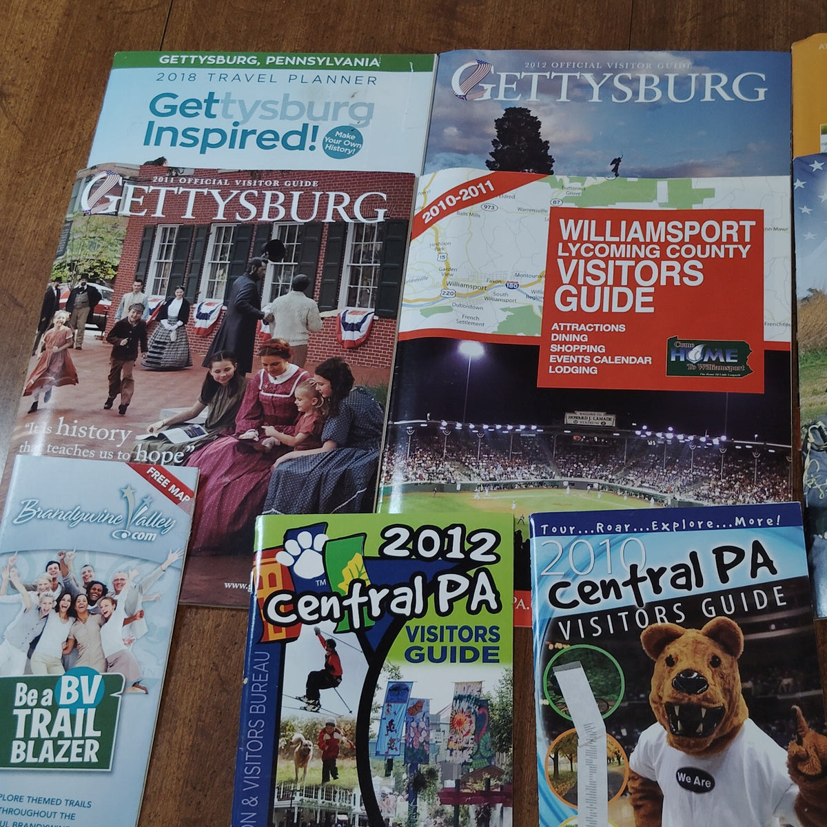 PA Tourist Guides & Brochures Lot - Vintage Ephemera Collection from PA Travel