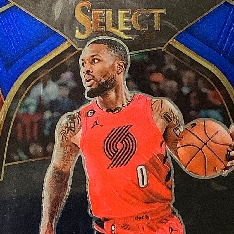 Damian Lillard, Portland Trail Blazers, Card #7, 2022-23 NBA Panini Select