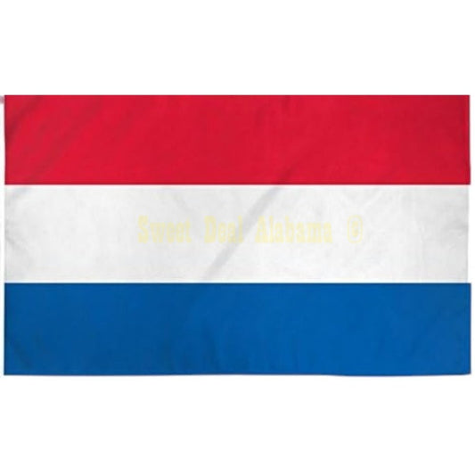 Country Flag, Netherlands 3 Ft. x 5 Ft. 100D Poly Flag, NO Grommets