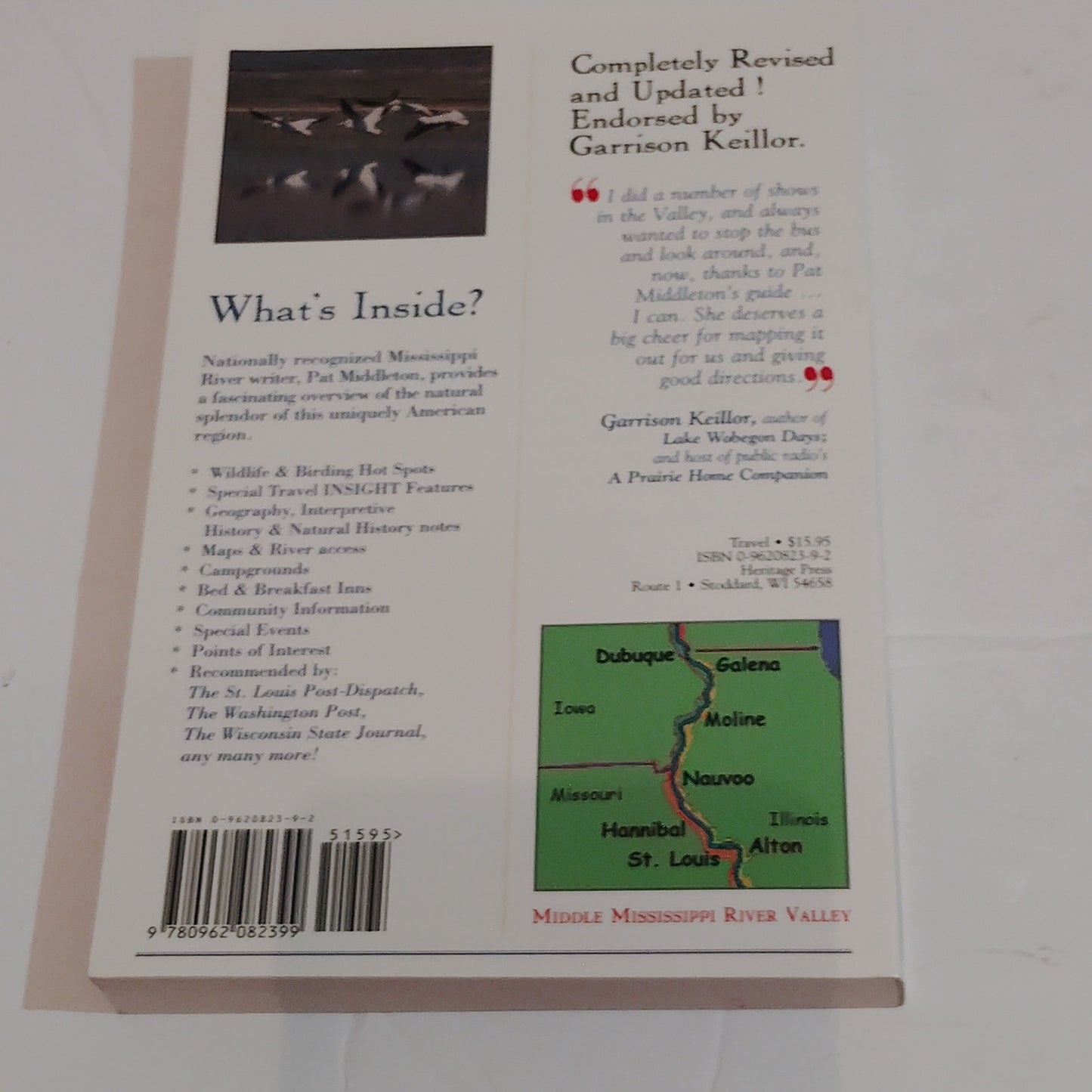 Discover Middle Mississippi River Road 1999 PB LN 2nd Ed Signed Illinois Iowa
