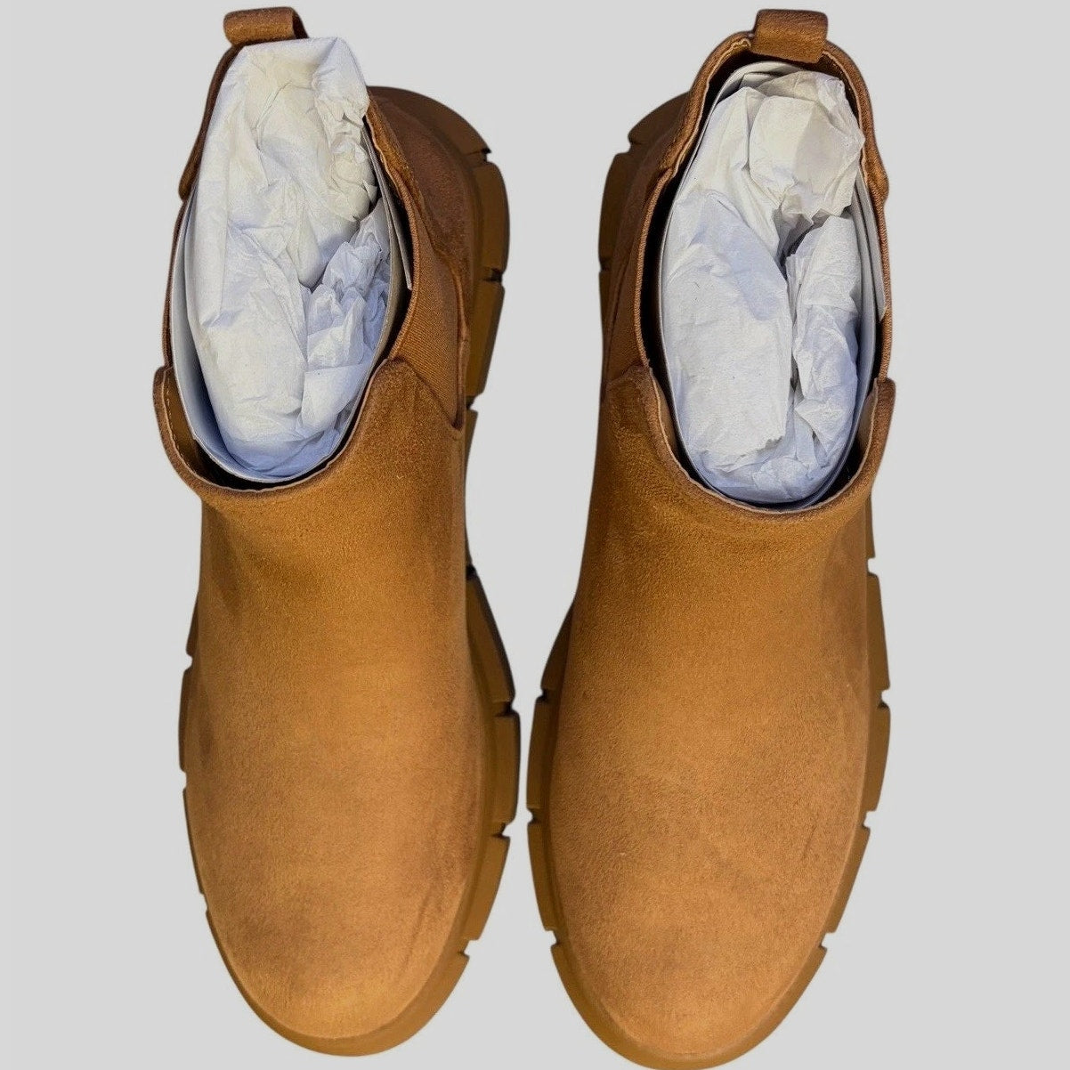 Nordstrom BP. Niya Lug Sole Chelsea Boot Tan – Women’s Size 5 - NIB