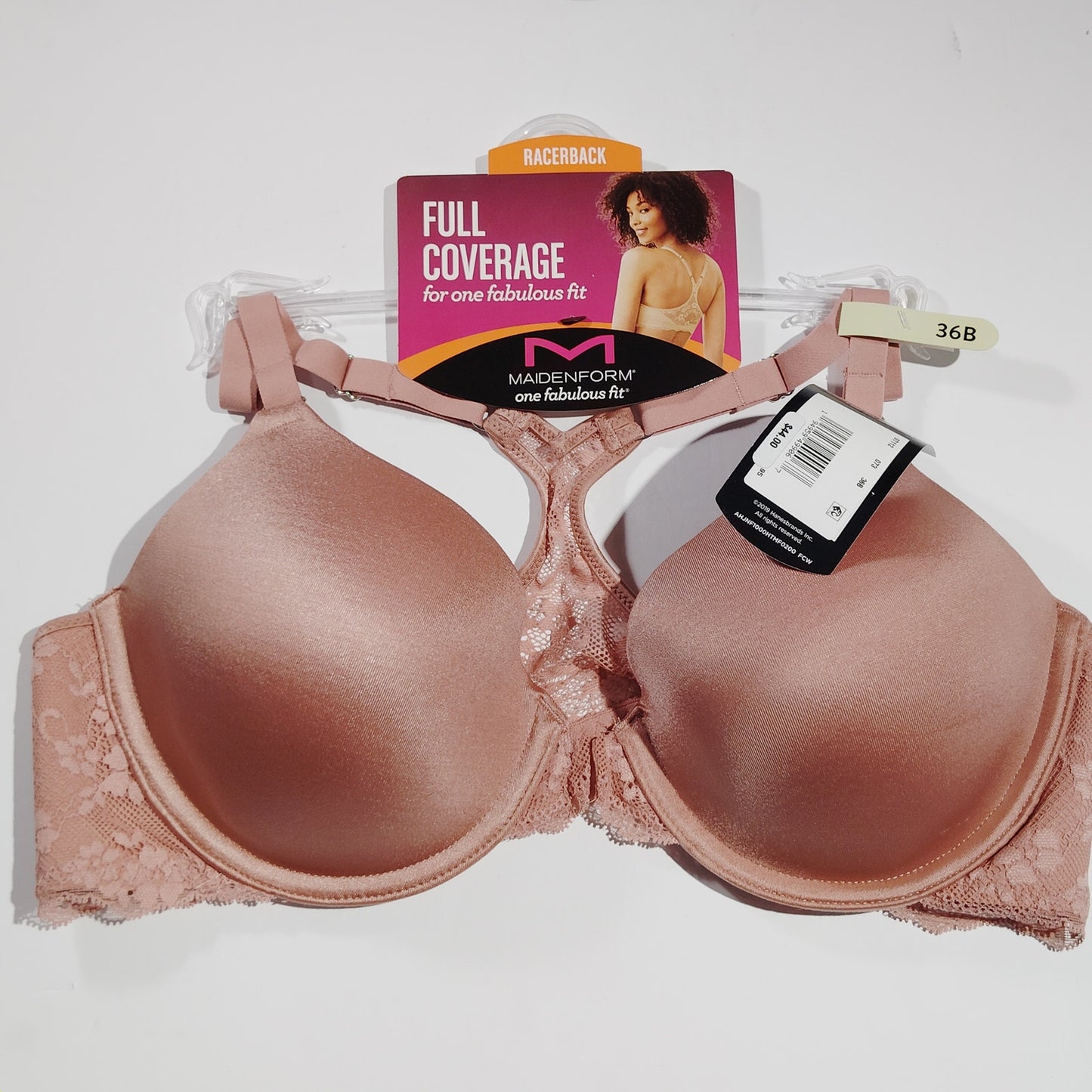 Maidenform One Fab Fit T-Shirt Bra – Misted Rose – Racerback – 36B – Women’s
