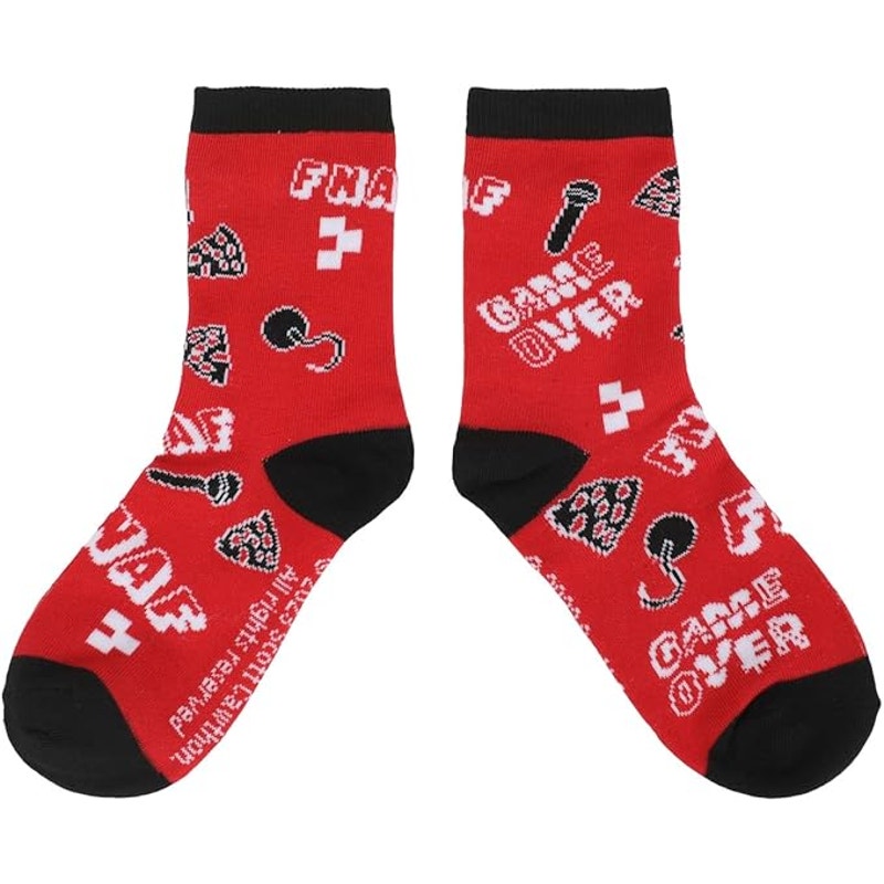 Five Nights At Freddy's Pizza Party Youth 3-Pair Crew Socks – Multicolor