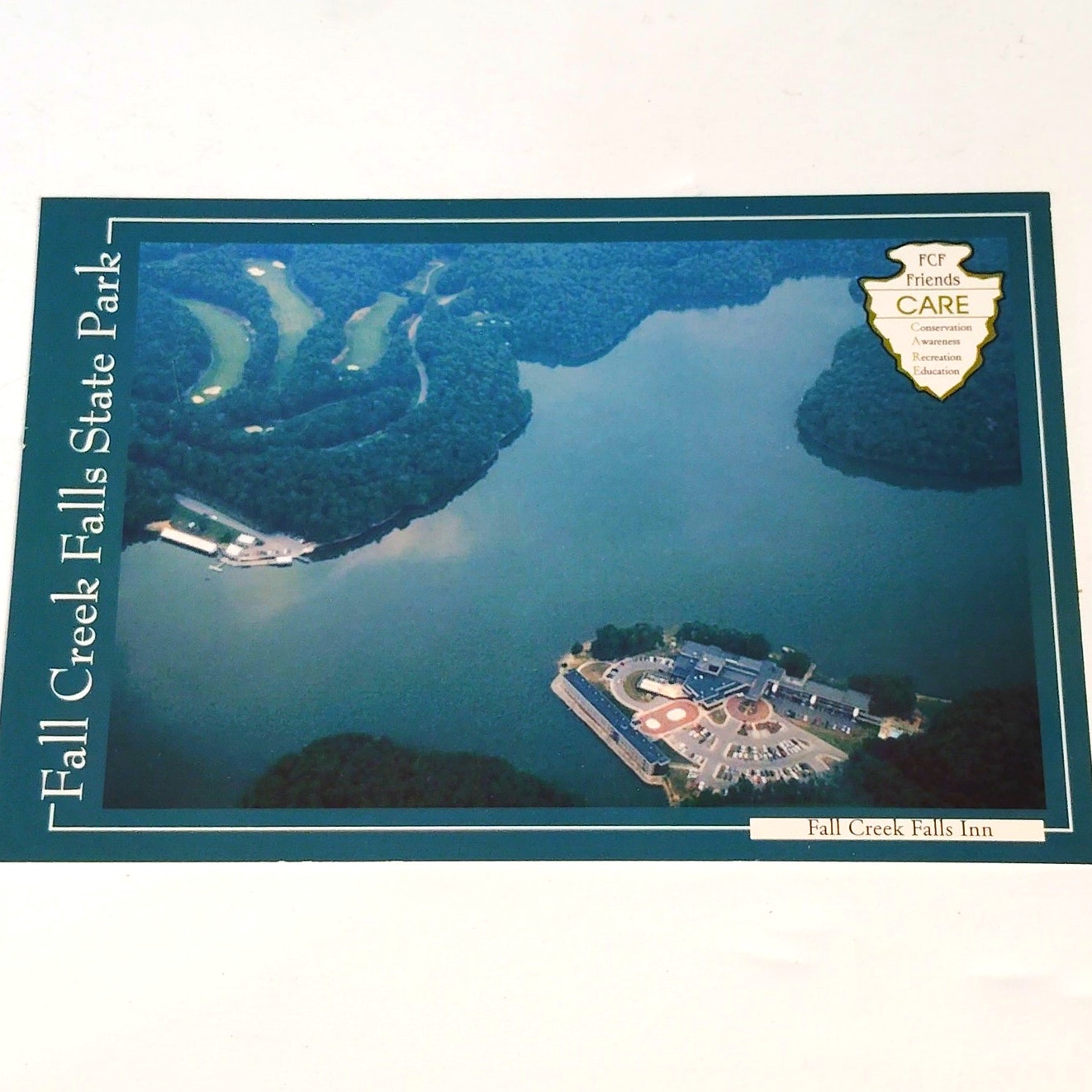 VTG Fall Creek Falls State Park Postcard de·en·go DESIGN Tennessee NOS