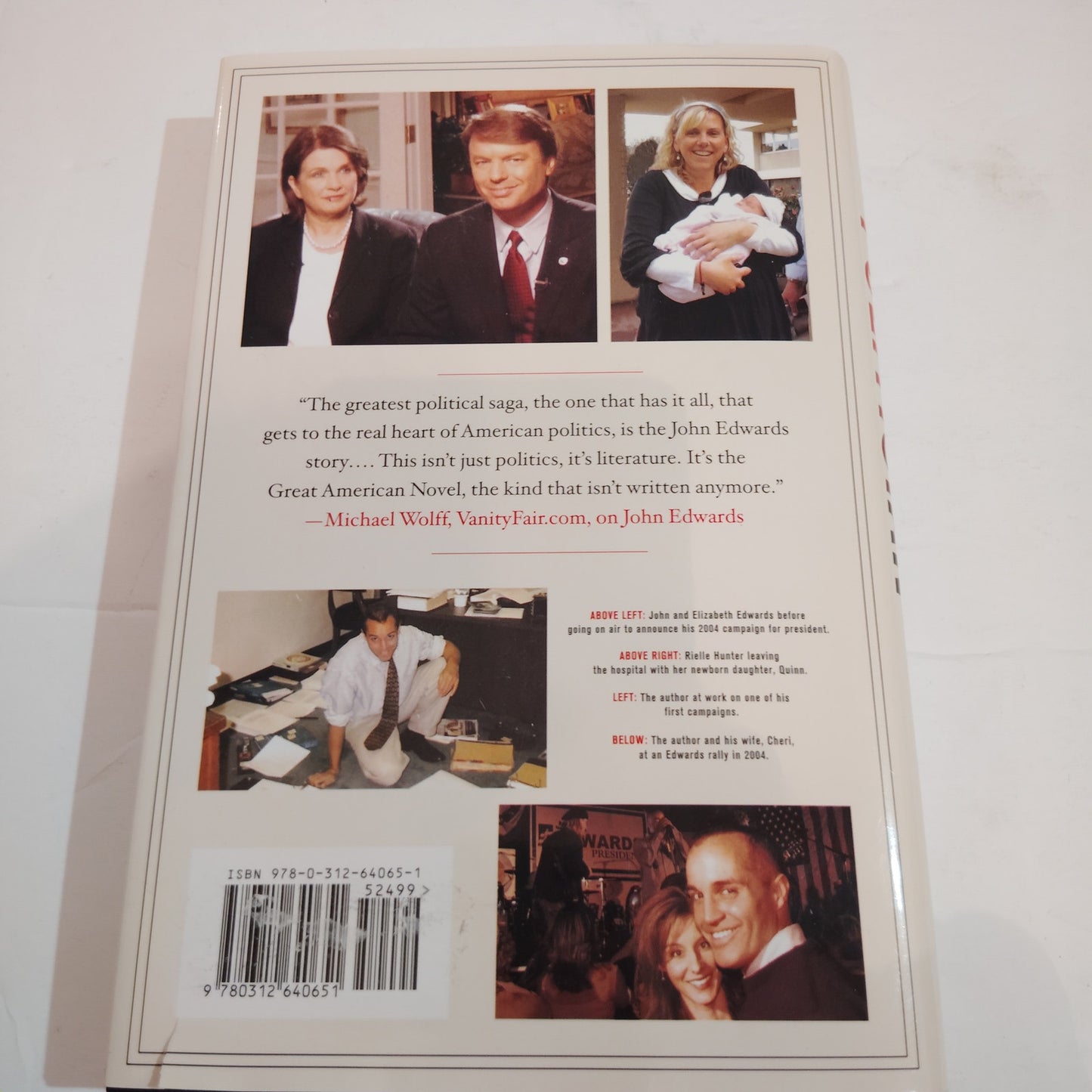 The Politician 2010 1st Edition Hardcover LN John Edwards Scandal Bonus Articles