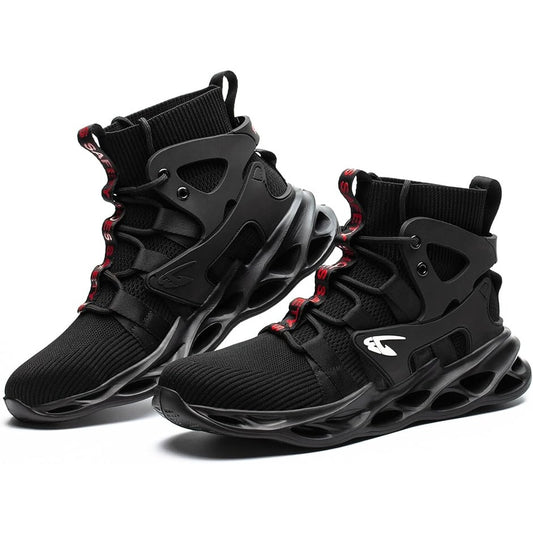 Steel Toe Work Shoes, Unisex, Lightweight Safety Boots, Men 8 / Women 9.5