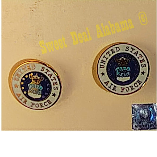 Air Force Cufflinks, USAF Seal, 3/4"D, Officially Authorized & Licensed Product