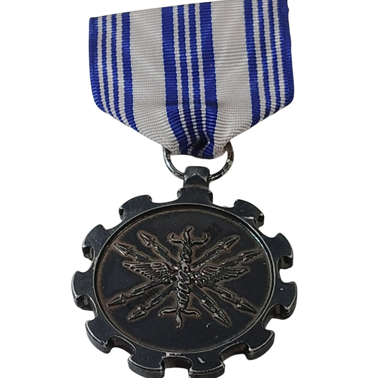 Air Force Medal (For Meritorious Achievement) Pinback, 1-3/8"D x 3"H Overall