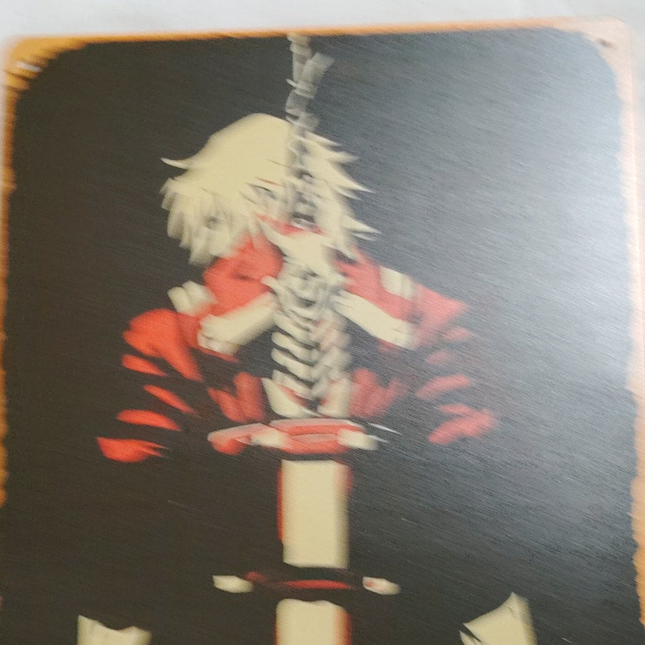 Retro 12x8 Tin Sign – Dante Devil May Cry Fan Art Poster – Wall Décor for Gamers