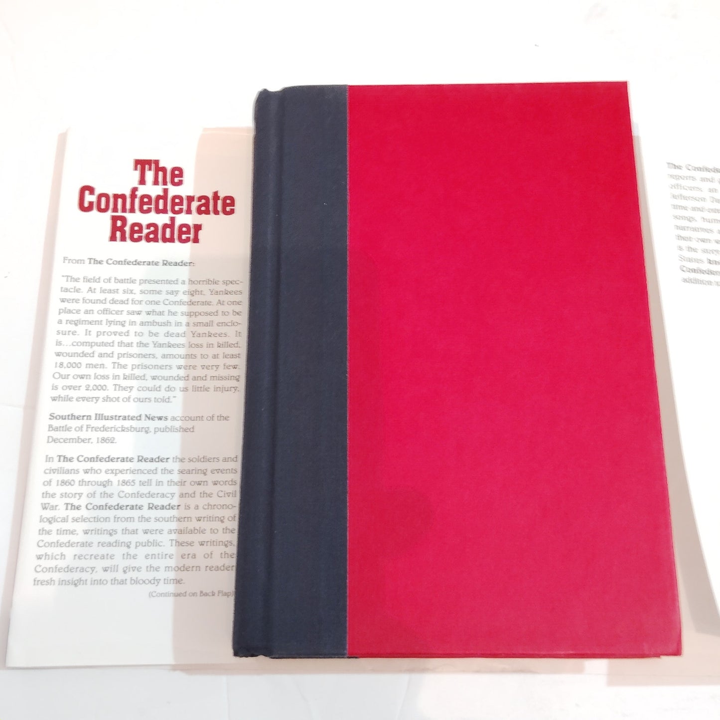 The Confederate Reader How the South Saw the War 1995 Hardcover LN