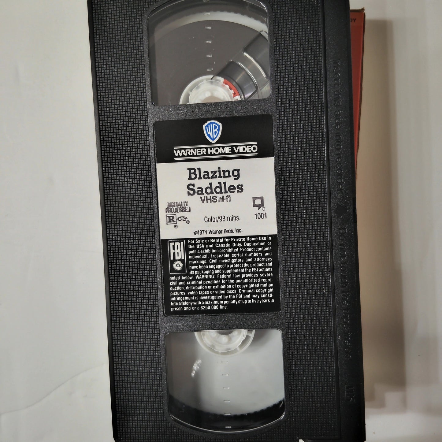Blazing Saddles VHS 1974 Mel Brooks Cleavon Little Gene Wilder Classic Comedy