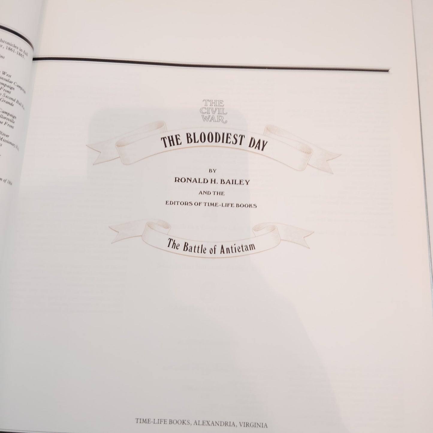 The Civil War: Bloodiest Day - Battle of Antietam by Bailey (1993 Hardcover)