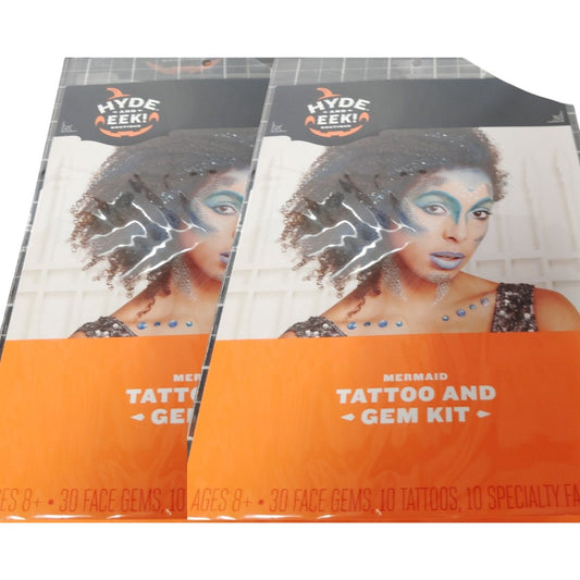 2 Packages – Mermaid Tattoo & Gem Costume Makeup Kit – Hyde & EEK! Boutique