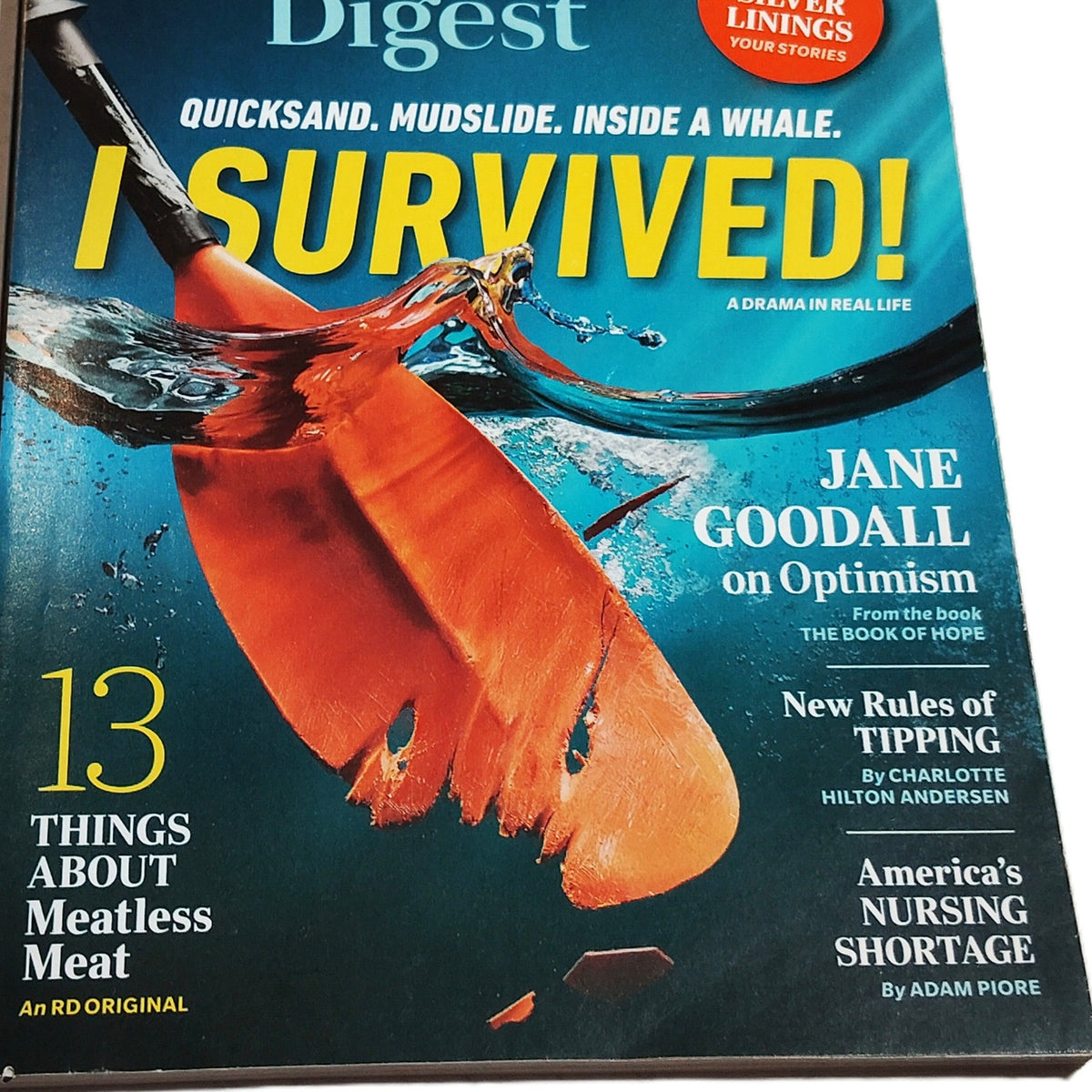 Reader's Digest March/April 2022 I Survived! Jane Goodall Optimism Magazine