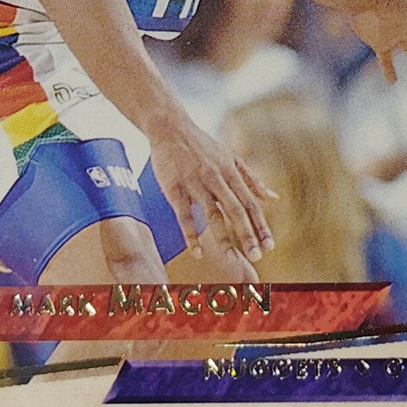 1993–94 Fleer Ultra Mark Macon #51 Denver Nuggets – G – NBA Card – Misprint Foil