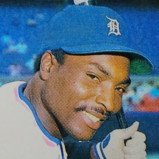 1990 Bowman Lloyd Moseby #362 Detroit Tigers Center Fielder MLB Baseball Card NM