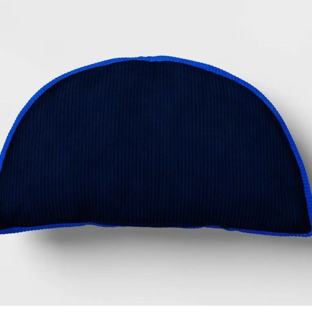 Half Moon Throw Pillow – 9 in. x 17 in. – Black/Blue – Room Essentials