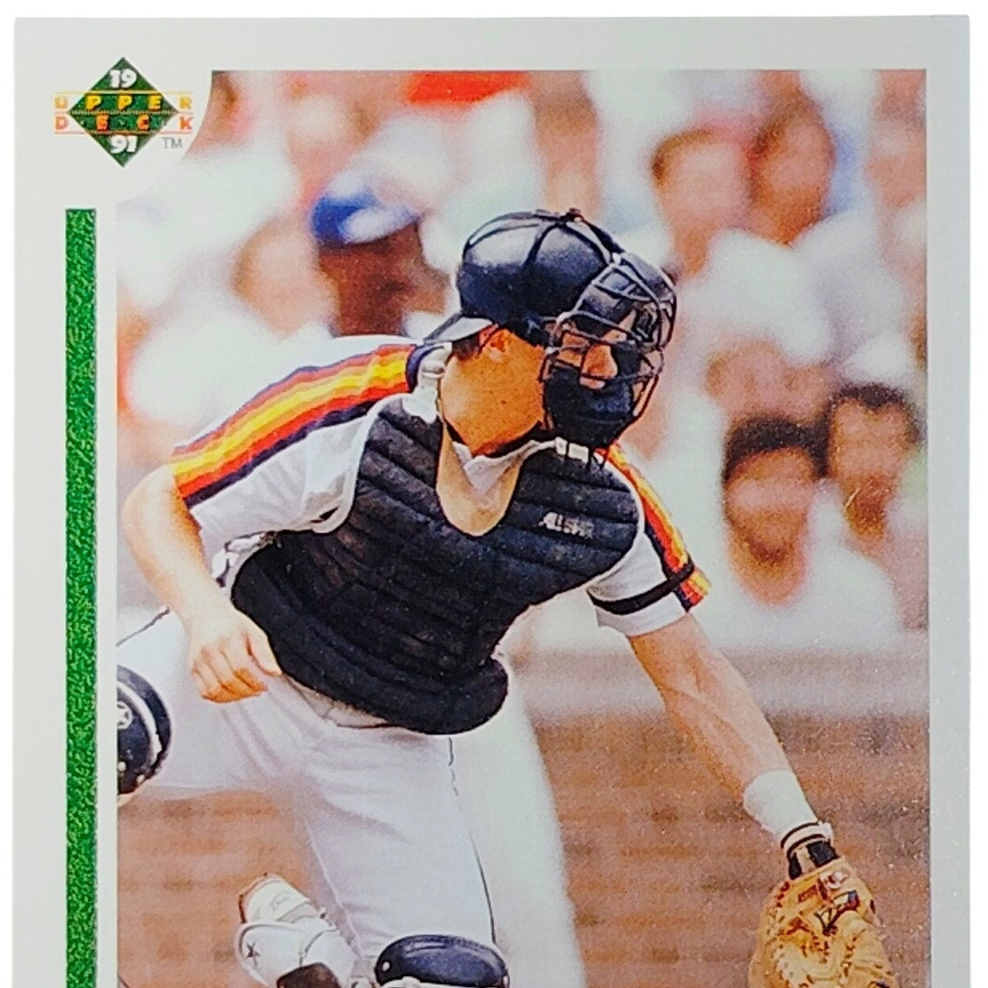 1991 Upper Deck Craig Biggio #158 Houston Astros HOF Catcher Action Shot - VG/EX