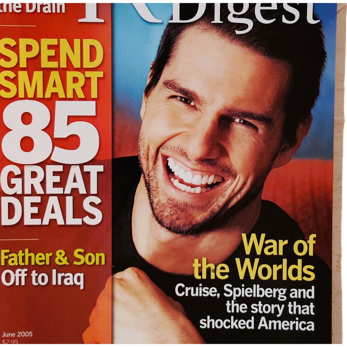 Reader's Digest June 2005 Tom Cruise War of the Worlds Magazine Back Issue