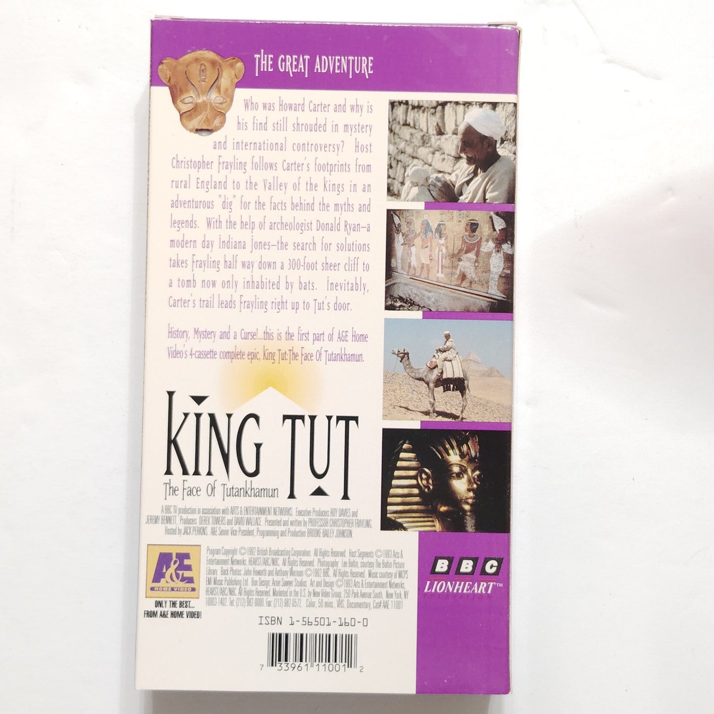King Tut The Face of Tutankhamun 4‑Tape VHS Boxed Set 1992 A&E Documentary